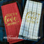 Towel Set (2) Teach Love Inspire Home Decor/Accessories Farmhouse Hobbies   