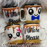 S'more Please Camper Set RTS Drinkware Farmhouse Hobbies   