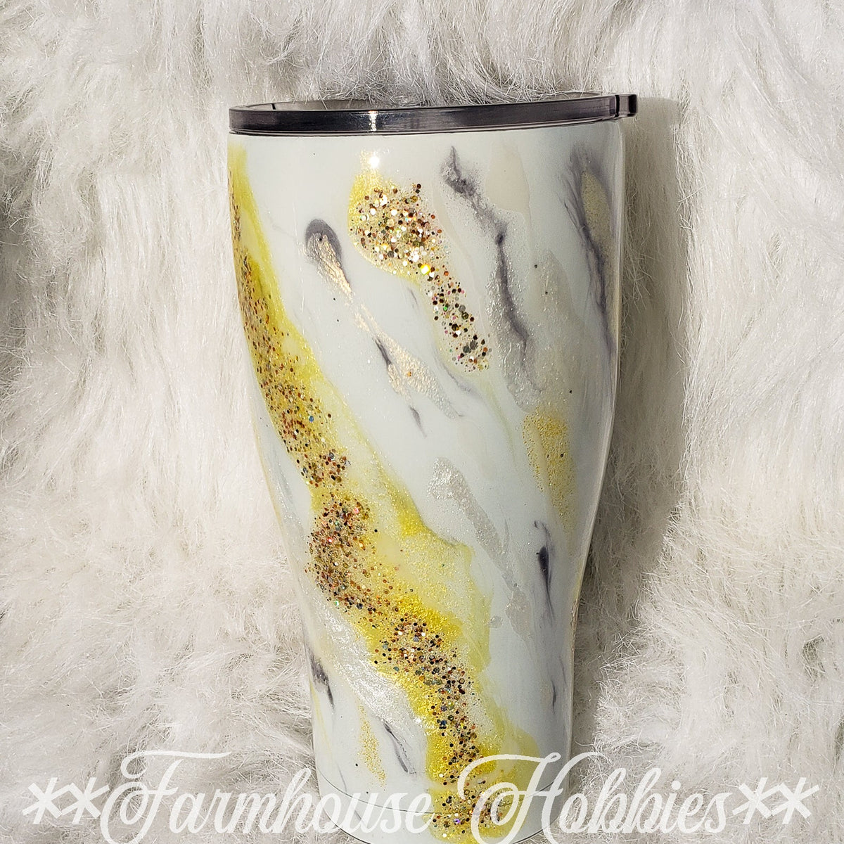 Yellow Marble RTS Drinkware Farmhouse Hobbies   