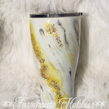Yellow Marble RTS Drinkware Farmhouse Hobbies   
