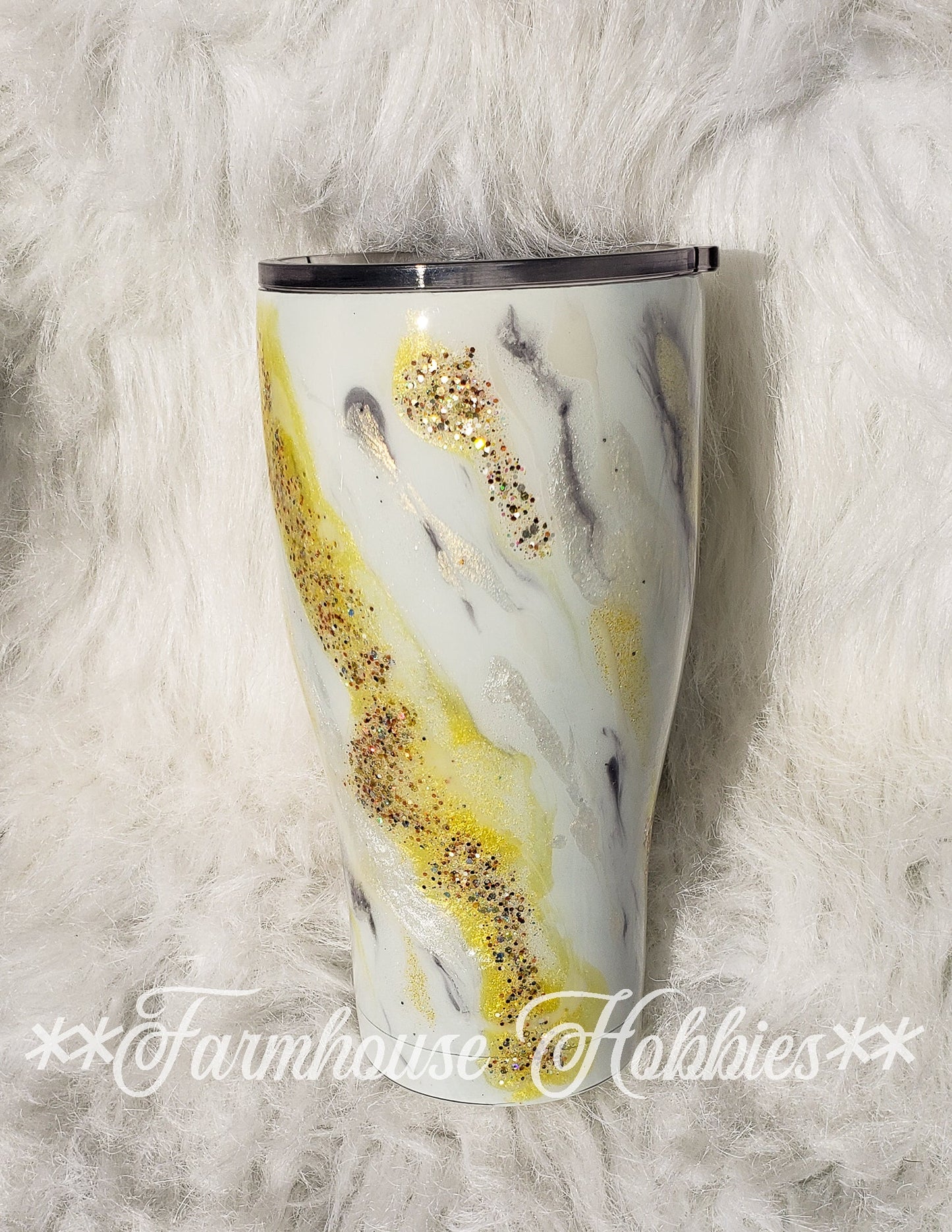 Yellow Marble RTS Drinkware Farmhouse Hobbies   
