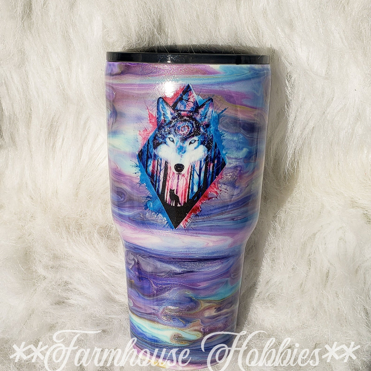 Wolf Swirl RTS Drinkware Farmhouse Hobbies   