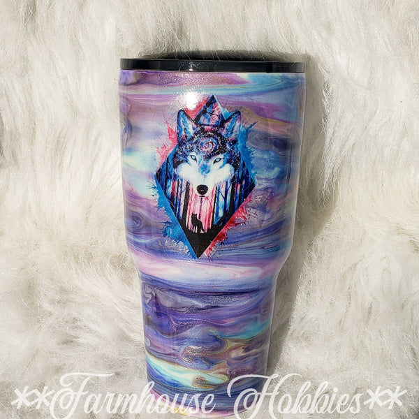 Wolf Swirl RTS Drinkware Farmhouse Hobbies   