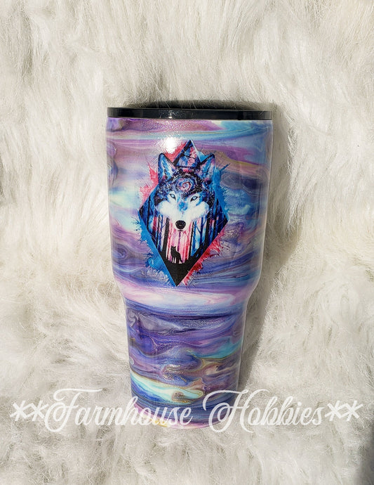 Wolf Swirl RTS Drinkware Farmhouse Hobbies   