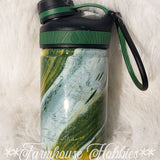 Yellow & Green Kids Water Bottle RTS Drinkware Farmhouse Hobbies   