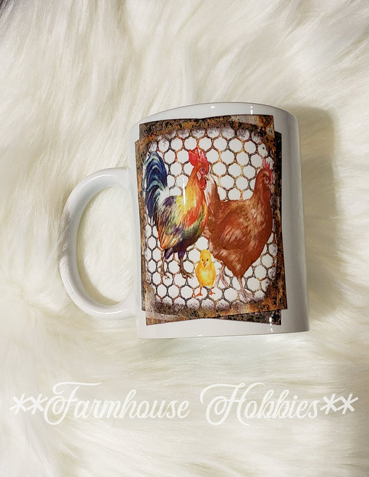 Custom Sublimation Ceramic Mug - White Home Decor/Accessories Farmhouse Hobbies   