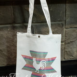Aztec Chicken Canvas Tote Home Decor/Accessories Farmhouse Hobbies   