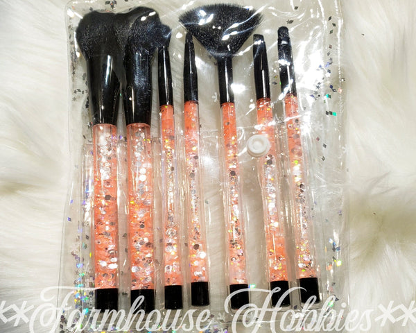 Black & Coral Makeup Brush Home Decor/Accessories Farmhouse Hobbies   