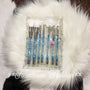 White & Light Blue Makeup Brush Home Decor/Accessories Farmhouse Hobbies   