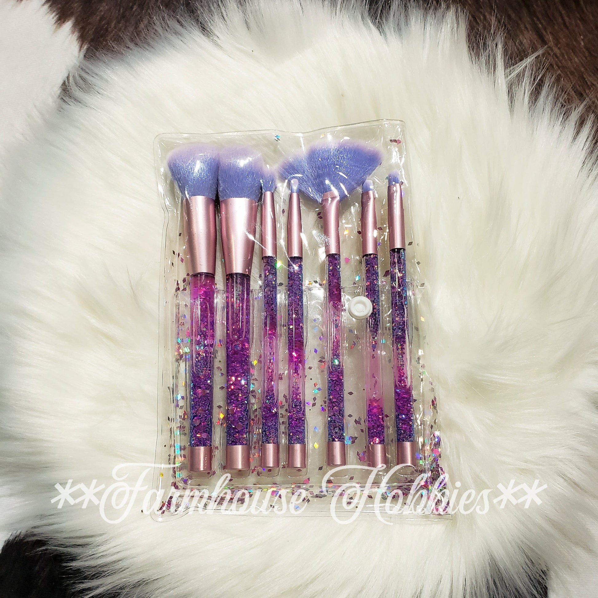 Purple & Rose Gold Makeup Brush Home Decor/Accessories Farmhouse Hobbies   