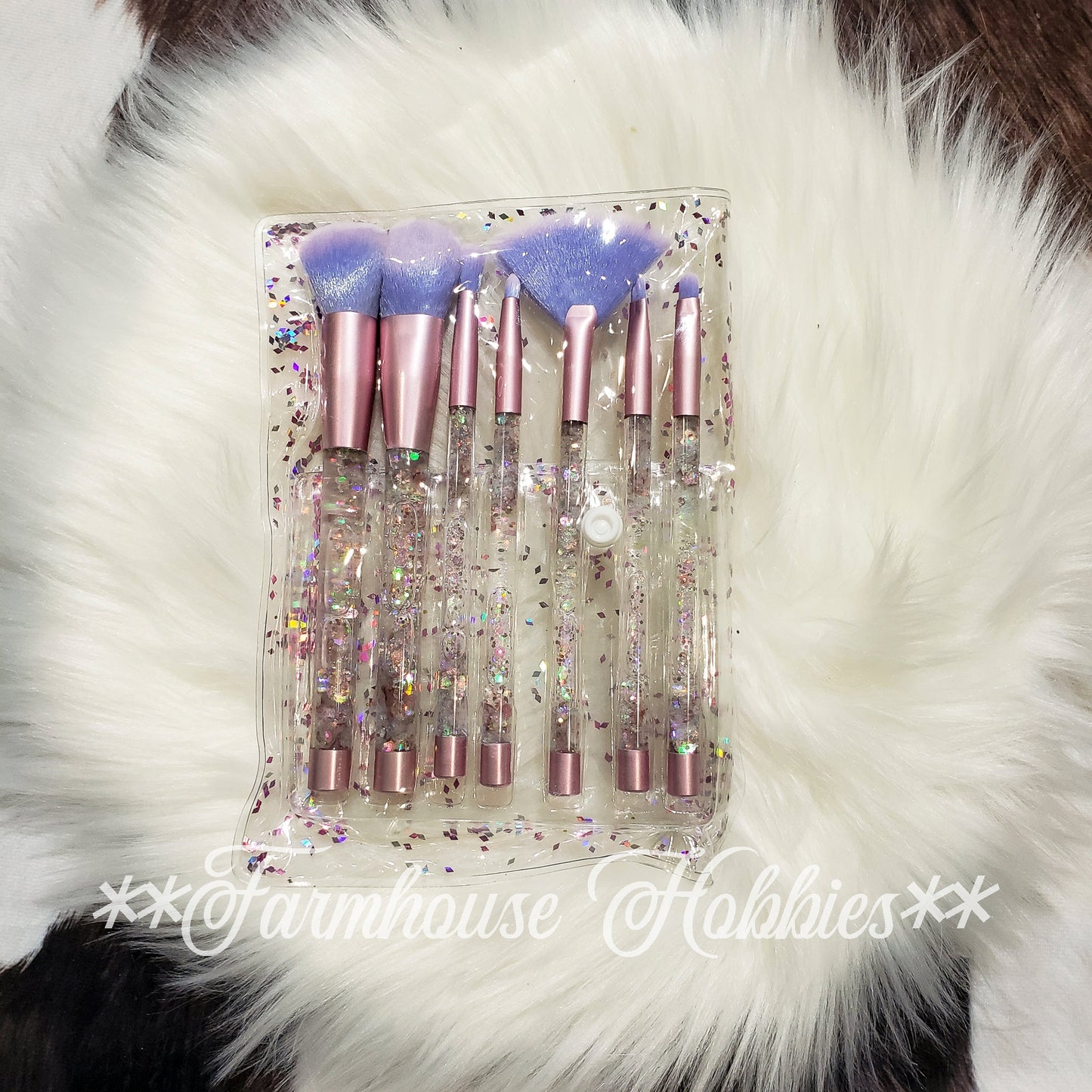 Rose Gold & Purple Makeup Brush Home Decor/Accessories Farmhouse Hobbies   