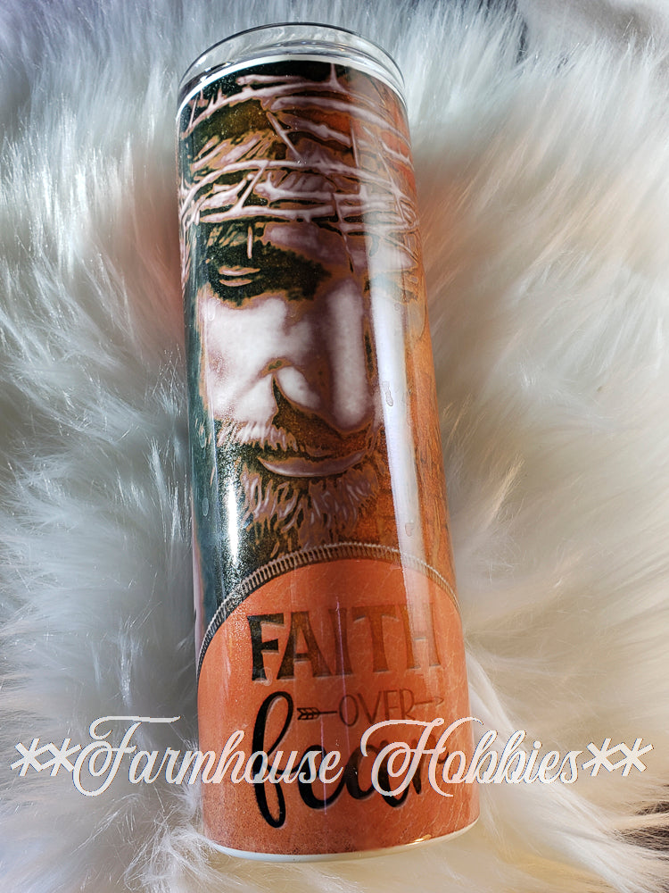 Faith Over Fear RTS Drinkware Farmhouse Hobbies   