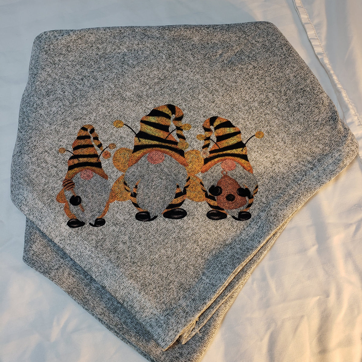 Honey Bee Gnomes Sweater Blanket