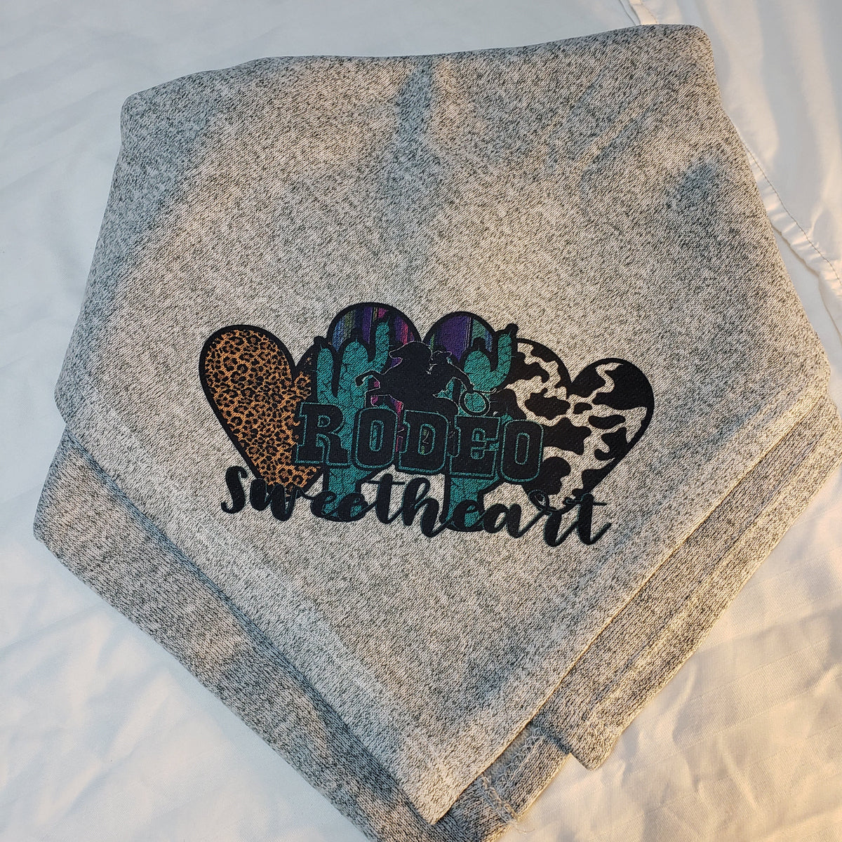 Rodeo Sweetheart Sweater Blanket
