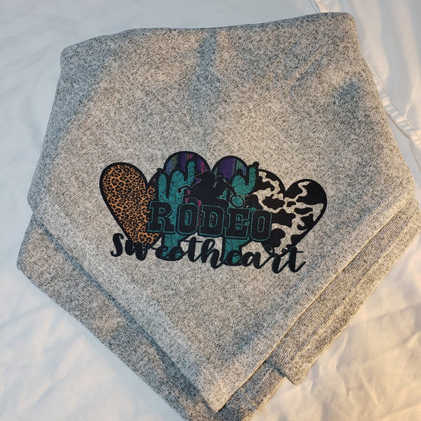 Rodeo Sweetheart Sweater Blanket