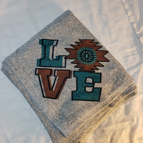 Aztec Love Sweater Blanket