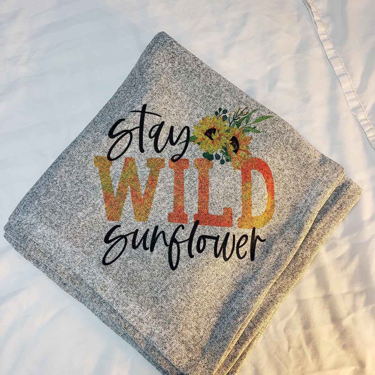 Wild Sunflower Sweater Blanket