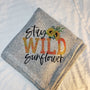 Wild Sunflower Sweater Blanket