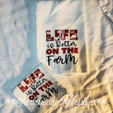 Towel/Wash Cloth Set - Better on the Farm Home Decor/Accessories Farmhouse Hobbies   