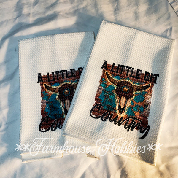 Towel Set - White Little Bit Country Home Decor/Accessories Farmhouse Hobbies   