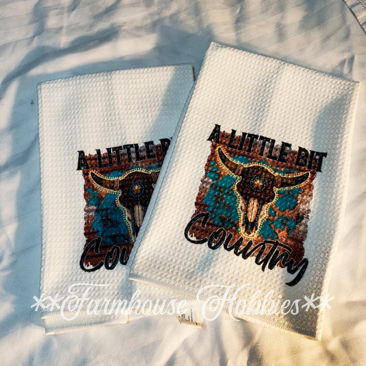 Towel Set - White Little Bit Country Home Decor/Accessories Farmhouse Hobbies   