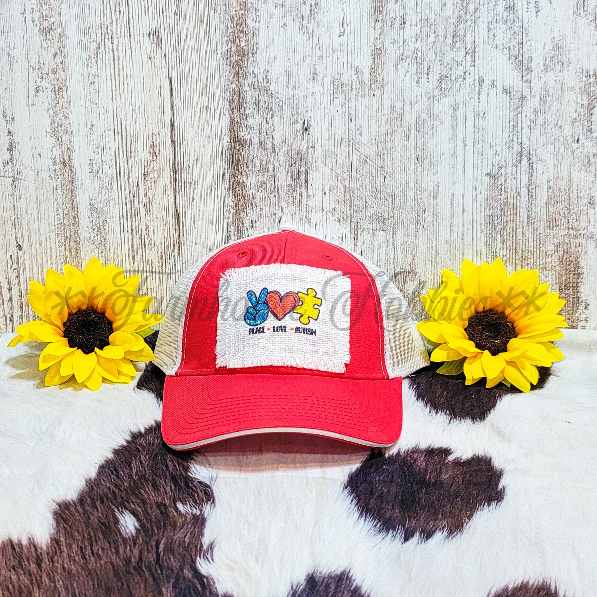 Autism Hat w/Patch  Farmhouse Hobbies   