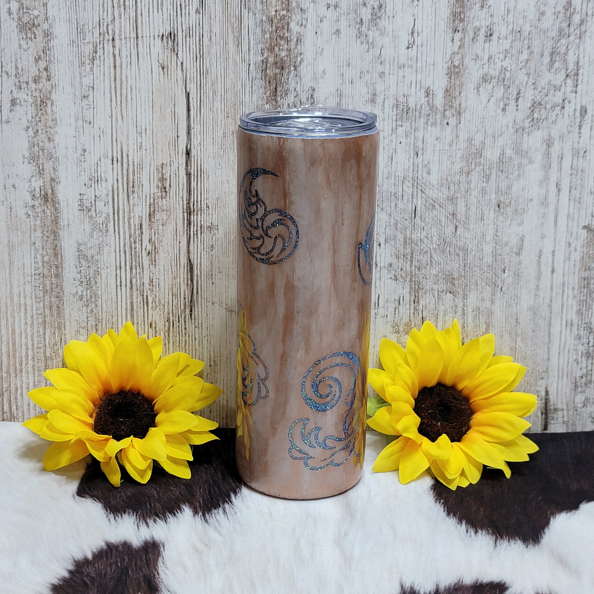 20 oz Rose Gold Peak A Boo Skinny RTS Drinkware Farmhouse Hobbies   