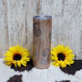 20 oz Rose Gold Peak A Boo Skinny RTS Drinkware Farmhouse Hobbies   