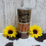32 oz Tapered Autumn Leaves RTS Drinkware Farmhouse Hobbies   