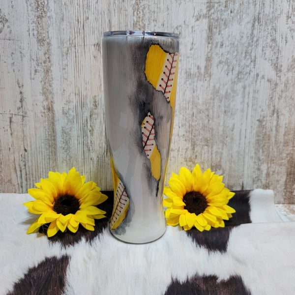 30 oz Distressed Baseball Bat Pint RTS Drinkware Farmhouse Hobbies   