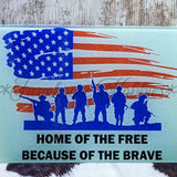 Sm. Rectangle - Home of the Free Home Decor/Accessories Farmhouse Hobbies   