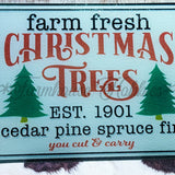 Lg. Rectangle - Christmas Trees Home Decor/Accessories Farmhouse Hobbies   