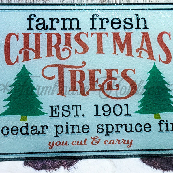 Lg. Rectangle - Christmas Trees Home Decor/Accessories Farmhouse Hobbies   