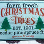 Lg. Rectangle - Christmas Trees Home Decor/Accessories Farmhouse Hobbies   