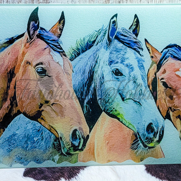 Lg. Rectangle - Horses Home Decor/Accessories Farmhouse Hobbies   