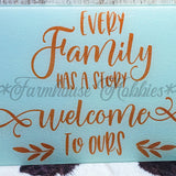 Lg. Rectangle - Every Family Home Decor/Accessories Farmhouse Hobbies   