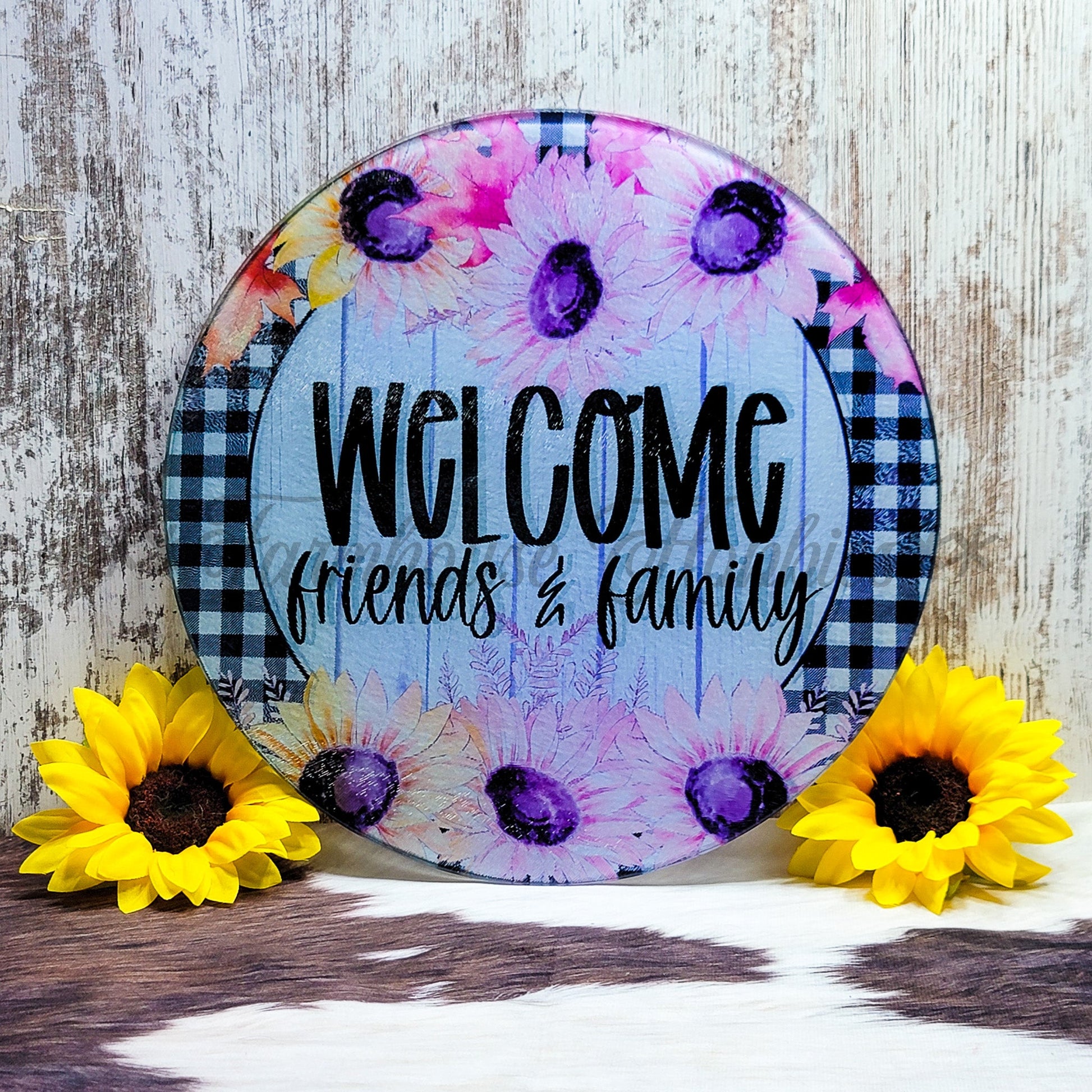 Lg. Round - Welcome Home Decor/Accessories Farmhouse Hobbies   