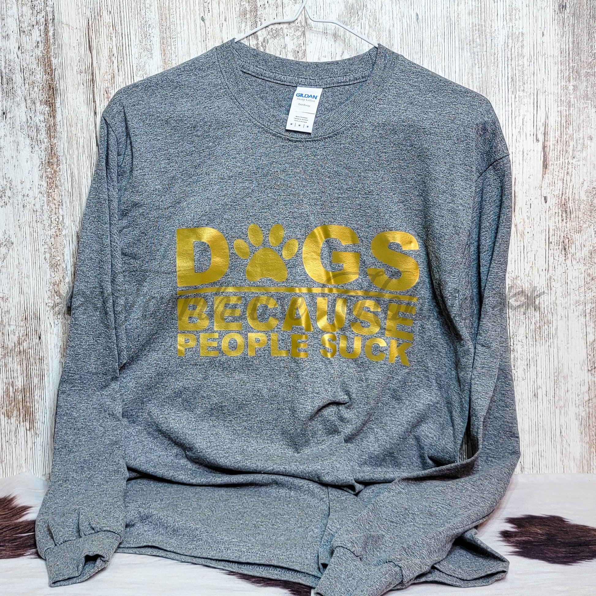 Dogs Long Sleeve Tshirt LS T-shirt Farmhouse Hobbies   