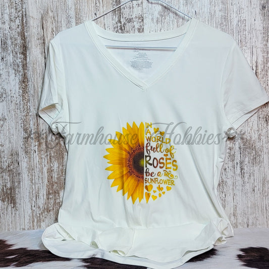 Sunflower Tshirt SS T-shirt Farmhouse Hobbies   
