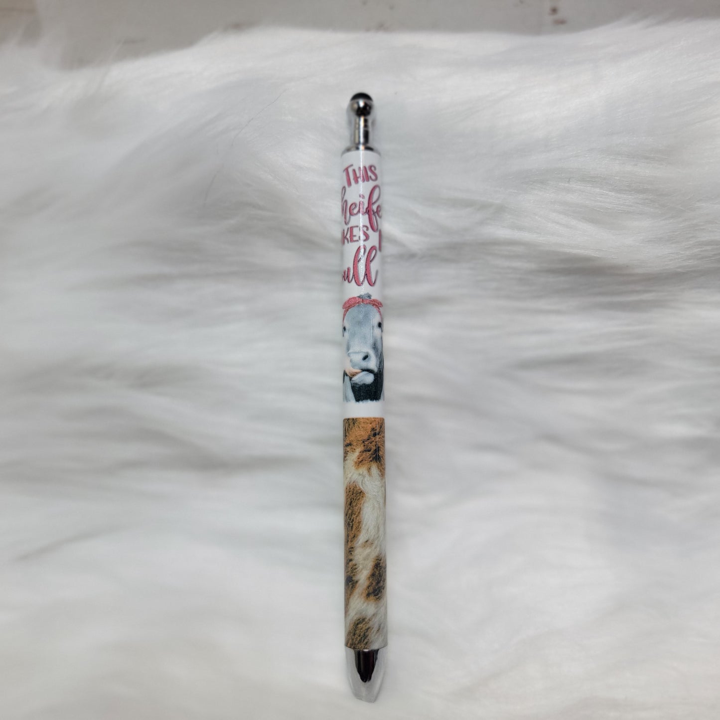 Heifer Cowhide Sublimation Pen