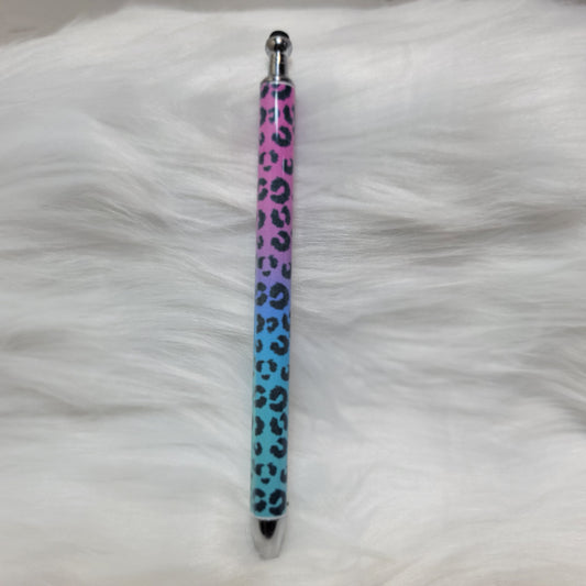 Pink Blue Leopard Sublimation Pen