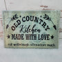 Sm. Rectangle - Old Country Kitchen with custom gift design