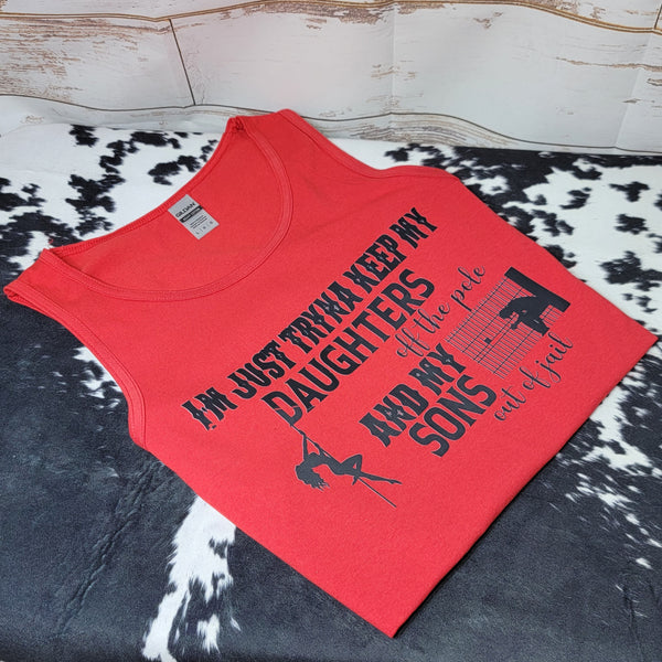 Daughters Off The Pole Tank with custom gift design