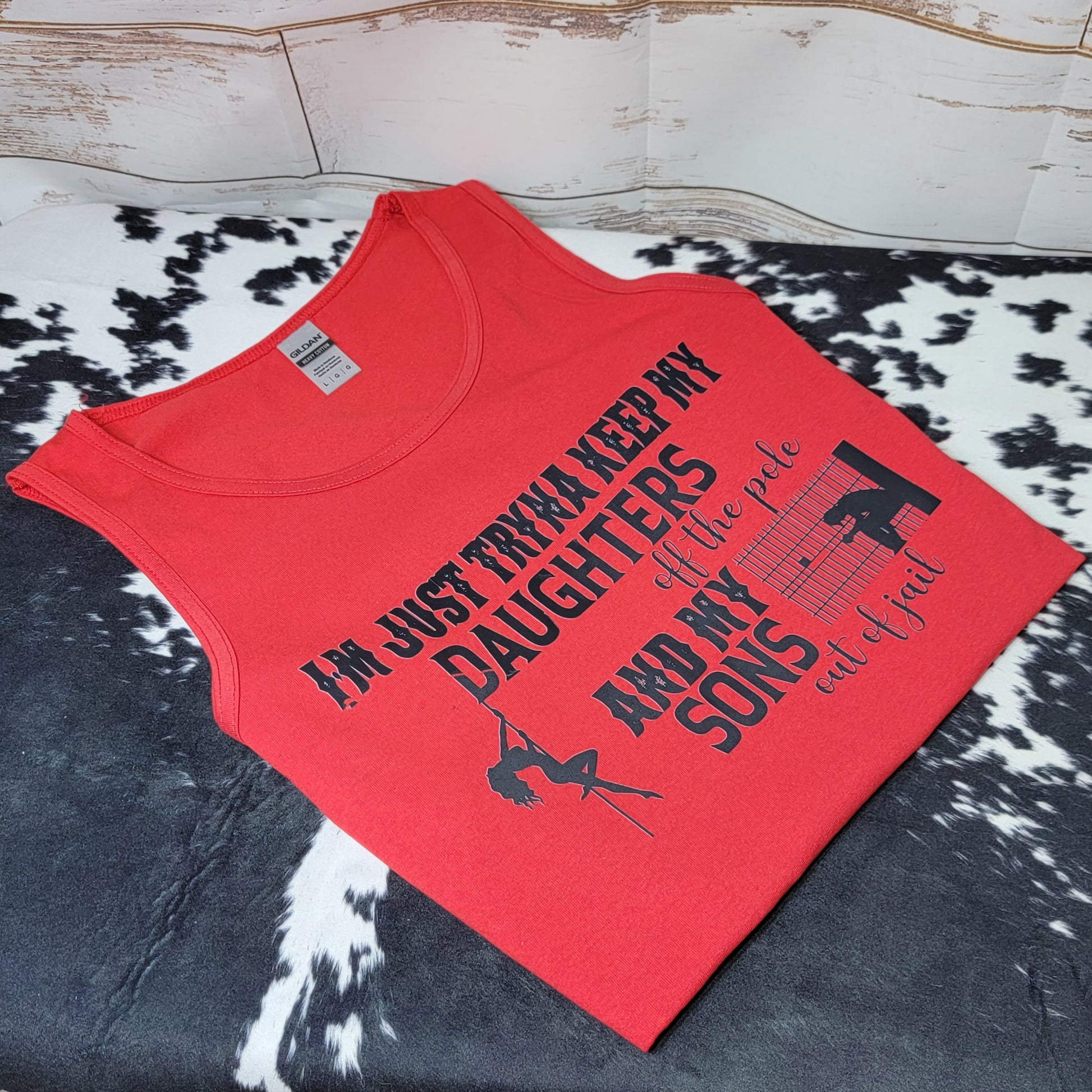 Daughters Off The Pole Tank with custom gift design