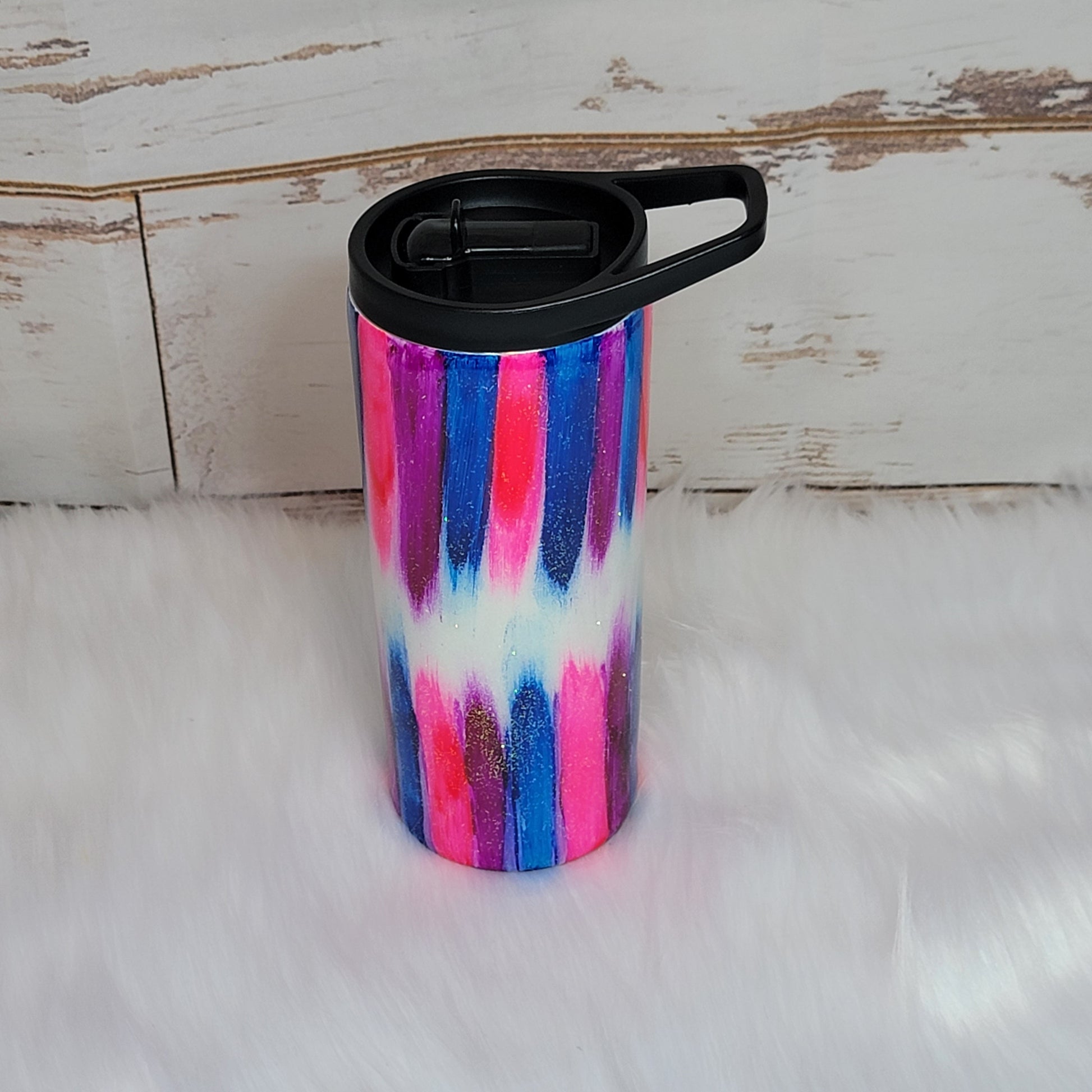 15 oz Duo Brush Stroke Stainless Steel Epoxy Farmhouse Hobbies   