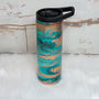 20 oz Skinny Teal/Rose Gold RTS Drinkware Farmhouse Hobbies   