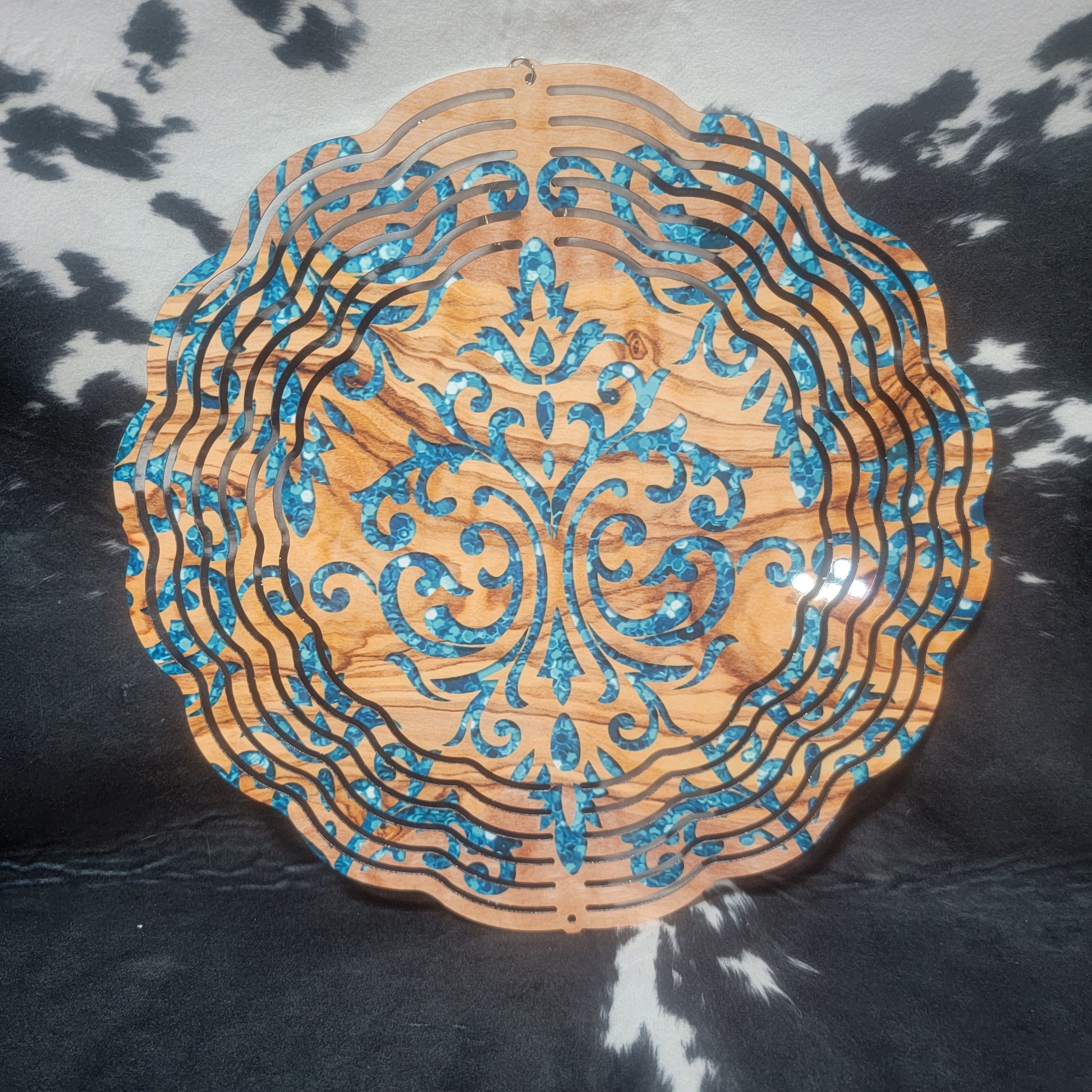 Wood & Glitter Wind Spinner  Farmhouse Hobbies   
