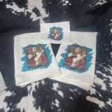 Cowhide Cactus Towel Set w/washcloth Home Decor/Accessories Farmhouse Hobbies   