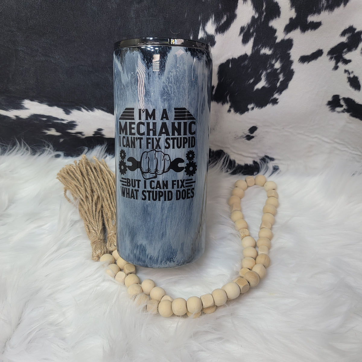 22 oz Fatty-Stupid Mechanic RTS Drinkware Farmhouse Hobbies   