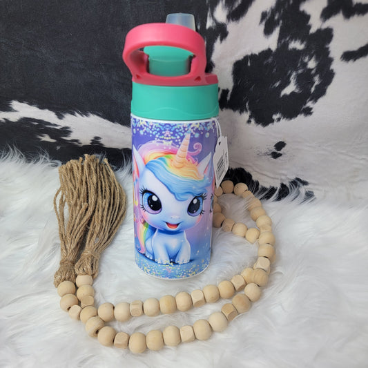Unicorn Kids Waterbottle with custom water bottle design